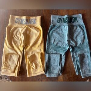Gymshark women’s high waisted contour leggings size small set of 2